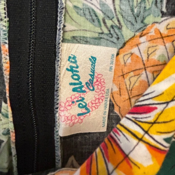 Lei Aloha Casuals Tropical Pineapple Sleeveless Sheath Dress XL - Picture 6 of 8